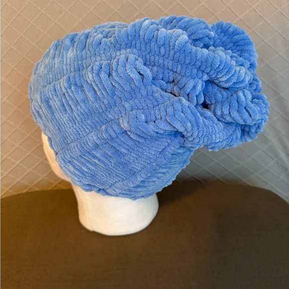 ScottyB Collection Plush Shadow Blue, Slouch Beanie in Chenile - Picture 9 of 14